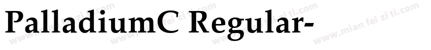 PalladiumC Regular字体转换